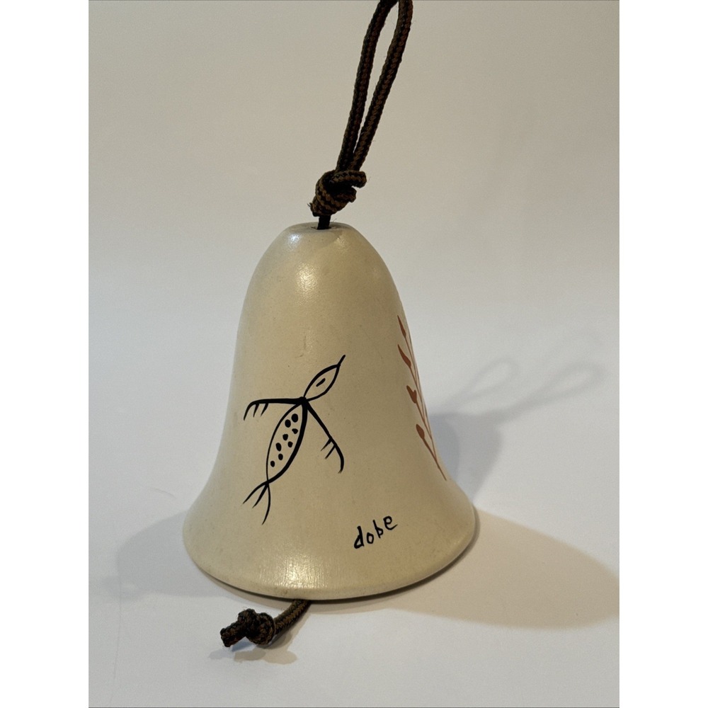 Dobe Arizona clay chime w/hand painted with clapper.
